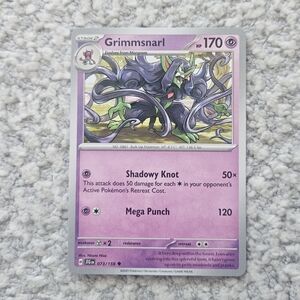 POKEMON TCG Card Grimmsnarl Journey Together 073/159